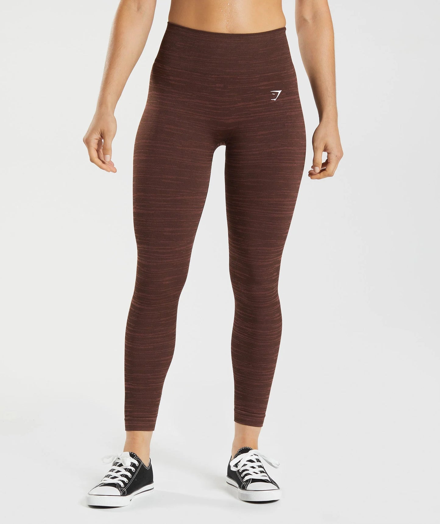 ADAPT MARL SEAMLESS LEGGINGS - ARCHIVE BROWN
