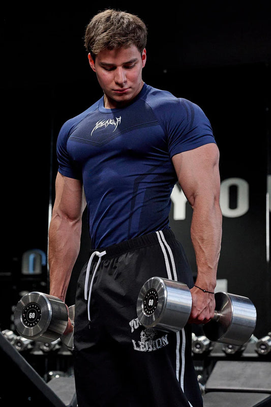 Warriorr Compression Tee Navy