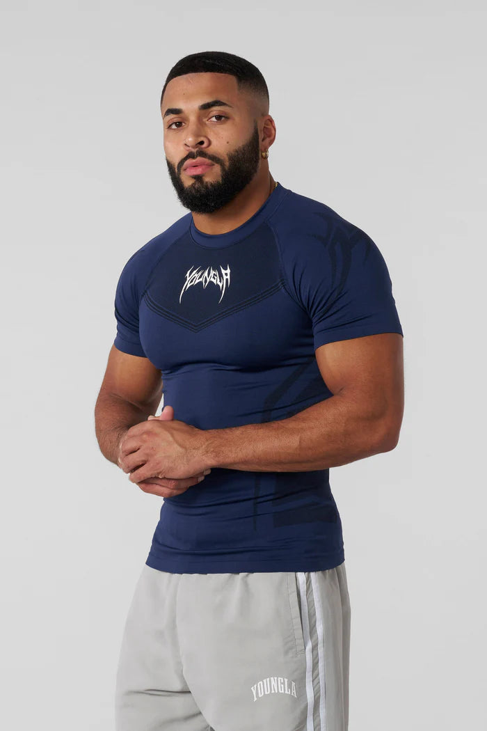 Warriorr Compression Tee Navy